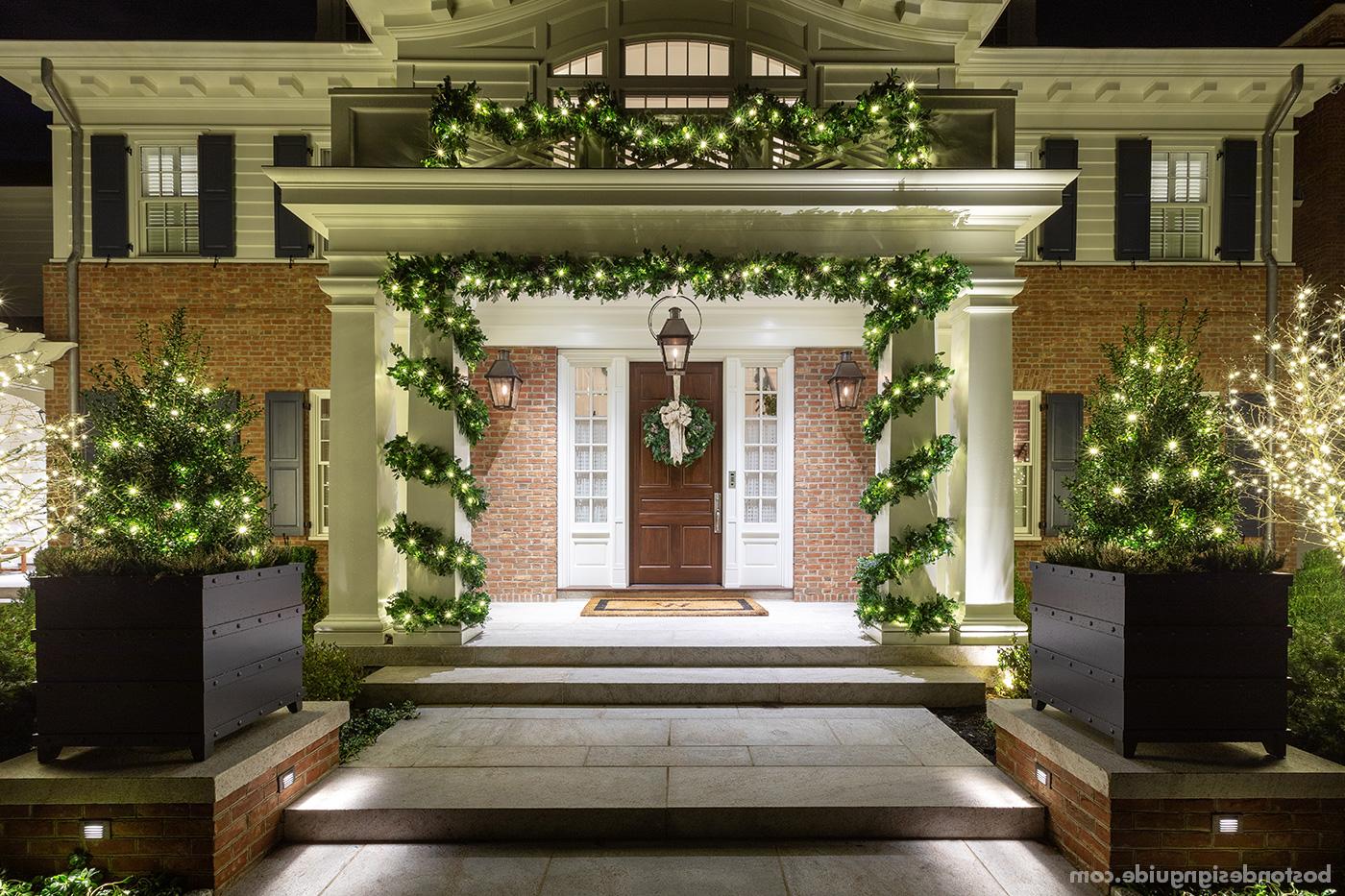 New England home dressed for the holidays by The Schumacher Companies 